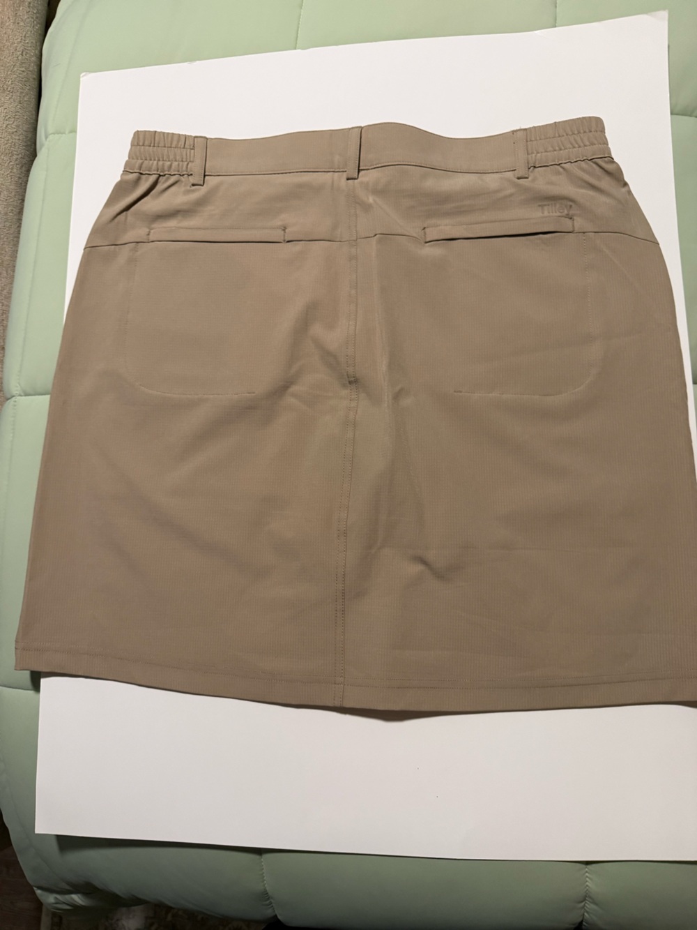 Tilley Khaki/Tan Skort with Button Detail - Picture 3 of 5
